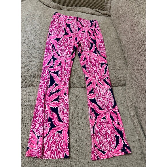 Lily Pulitzer palm tree flare pants - Picture 4 of 4